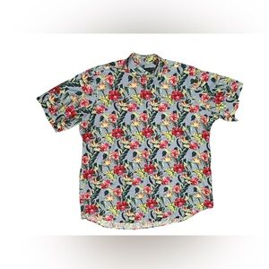 Ralph Lauren Polo Multicolor Hawaiian Button Up 2XL Cotton Shirt